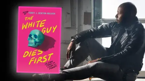 Author Terry J. Benton-Walker and his anthology The White Guy Dies First 