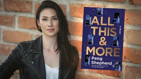 Author Peng Shepherd and her latest novel, All This & More