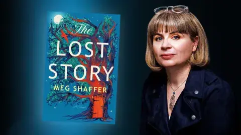 Author Meg Shaffer and her latest novel, The Lost Story