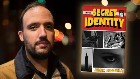 Author Alex Segura and his latest novel, Secret Identity