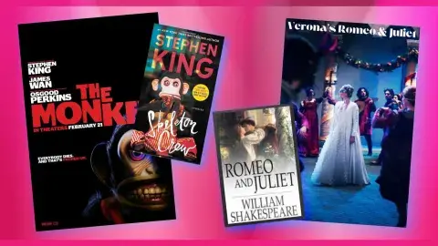 Collage of films and their adapted books