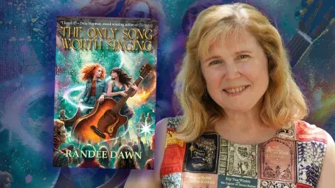 Author Randee Dawn and her latest novel, The Only Song Worth Singing