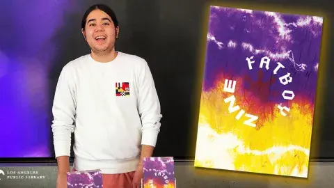 Chris O'Leary and his zine, FatBoy