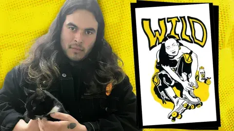 Cristian Castelo and his zine, Wild