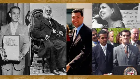 Collage of Hispanic American and Latinx leadership in Los Angeles