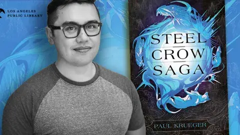 Paul Krueger and his new book, Steel Crow Saga