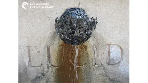  The Cheltenham Alphabet Spout, designed by Jud Fine, which graces LUCID, the middle of three ponds in Spine.