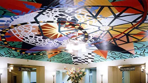 The Seven Centers Ceiling in the Main Lobby
