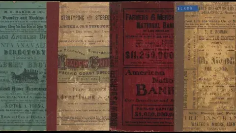 4 covers of old city directories