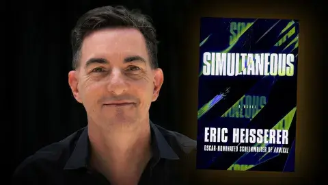Author Eric Heisserer and his debut novel, Simultaneous