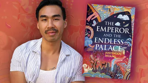 Author Justinian Huang and his debut novel, The Emperor and the Endless Palace