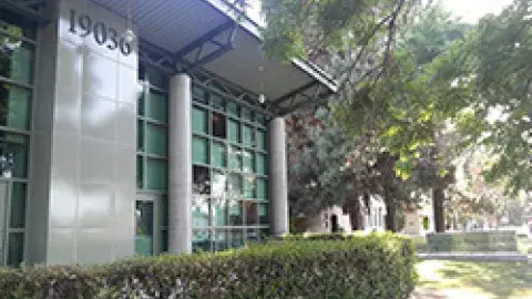 Exterior view of the West Valley Library