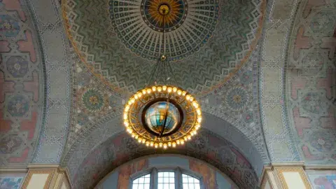 Ceiling of the Central Library Rotunda.