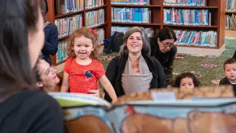 Children at storytime 