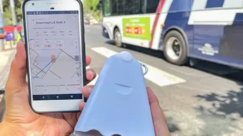 smart phone and air beam device