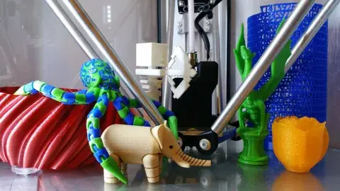 3d printing machine and objects