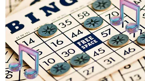 Picture off bingo card with notes. 
