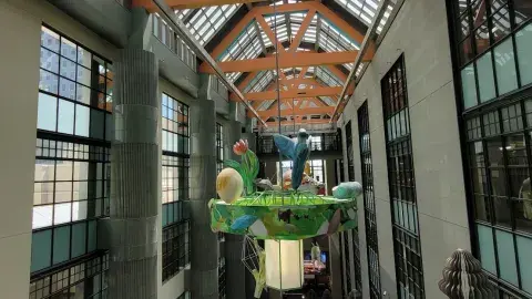 chandelier sculpture in Tom Bradley Wing