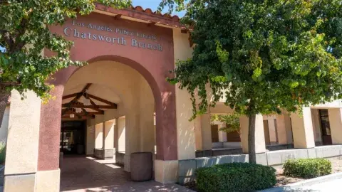 exterior of Chatsworth Branch Library
