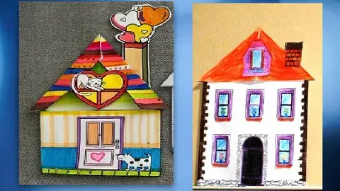 Two paper houses