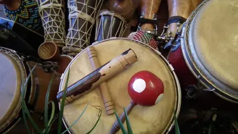 A picture of Cuban drums