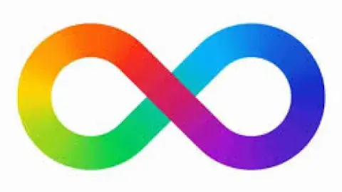 rainbow infinity sign