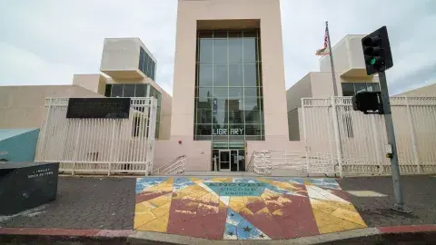 Exterior of Hollywood Branch Library