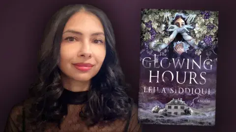 Author Leila Siddiqui and her latest novel, The Glowing Hours