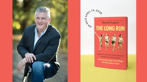 Best Selling Author Martin Dugard and Book Cover for the Long Run, April 2026.