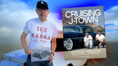 Author Oliver Wang and his latest book, Cruising J-Town