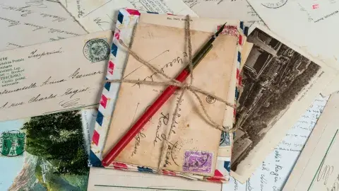 assorted vintage postcards