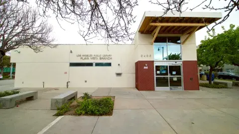 Exterior of Playa Vista Branch Library