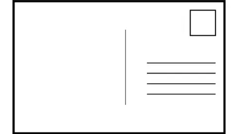 blank postcard