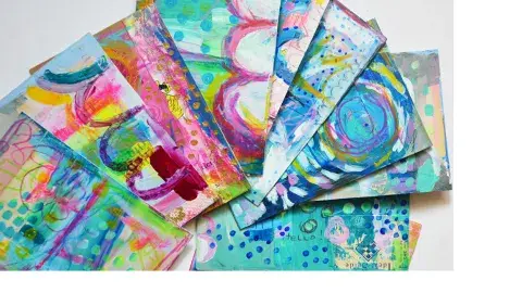 Image of crafted postcards