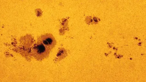 sunspots on the Sun