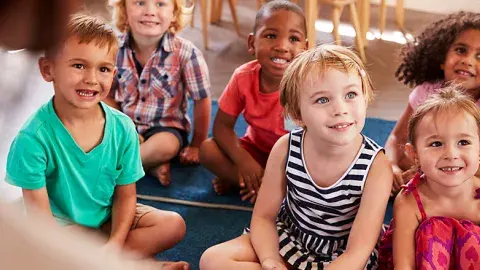 Children listening to storytime