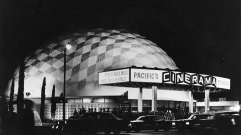 Cinerama Dome (1963) shown at the time of its opening