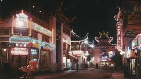 L.A.'s Chinatown at night