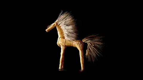 straw horse