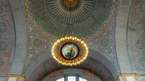 Chandelier at Central Library's Rotunda