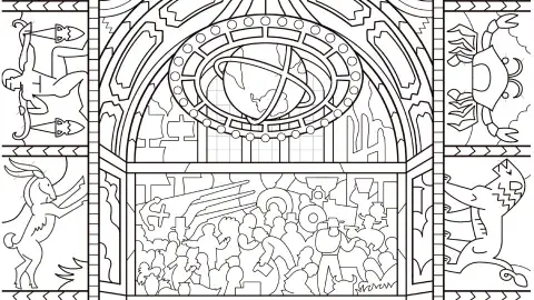 Rotunda Coloring page