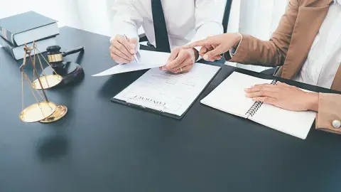 legal documents are reviewed by two people