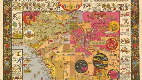Historical and Recreational Map of Los Angeles
