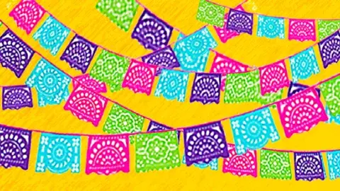 Mexican paper art banners