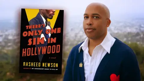 Author Rasheed Newson and his book, There's Only One Sin in Hollywood