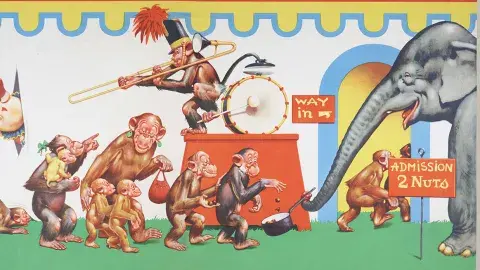 Ringling Bros Barnum & Bailey with illustration of animals