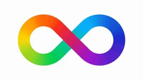 An image of an infinity sign, which is a symbol in the autism community