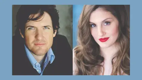 Portrait of Gabriel Manro & April Amante, two Broadway singers
