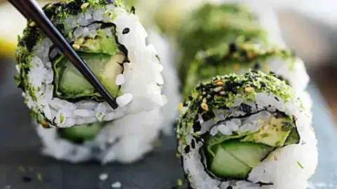 rice roll with veggies