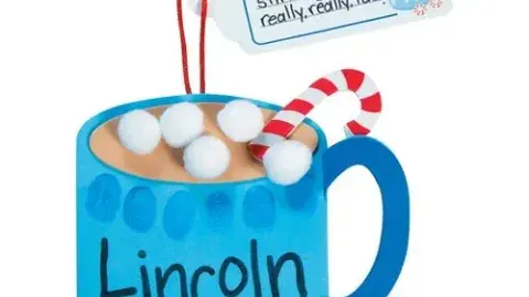 Blue hot chocolate mug craft